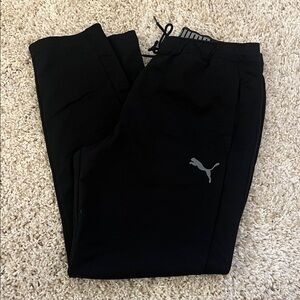 Puma Men's Black Joggers with Logo